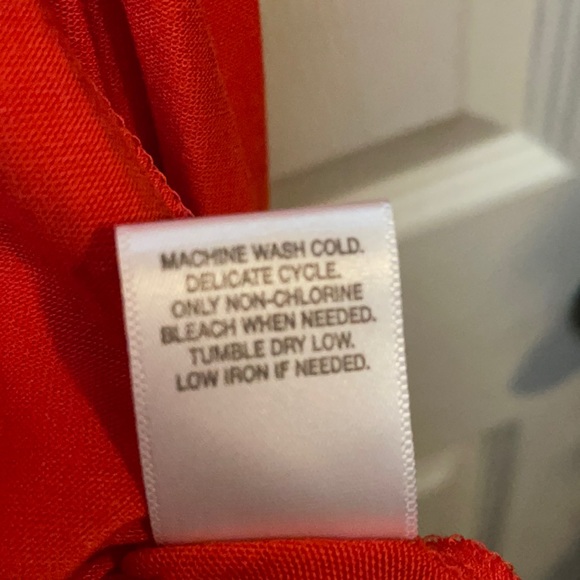 UEC Bright Orange Wrap Front Sleeveless Top, Sz 3x - Picture 7 of 7